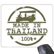 Dıythinker Kingdom Of Thailand Thai Geleneksel Gümrük Tayland'da Yapılan Traktör Sanat İllüstrasyonu Baskılı Dikdörtgen Kaymaz Kauçuk Mouse Pad