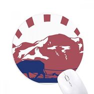 Dıythinker Kingdom of Thailand Thai Gümrük Kültürü Baskılı Yuvarlak Kaymaz Kauçuk Mouse Pad
