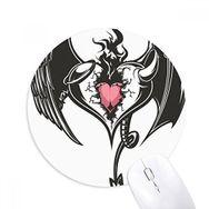 Dıythinker Kırık Zırh Aşk Kalp Büyük Kanatlar Baskılı Yuvarlak Kaymaz Kauçuk Mouse Pad