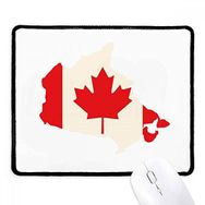 Dıythinker Kırmızı Akçaağaç Yaprağı Sembolü Kanada Ülke Bayrağı Kaymaz Siyah Başlıklı Kenarlar Mouse Pad