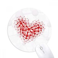 Dıythinker Kırmızı Atom Yapısı Fiziksel İllüstrasyon Baskılı Yuvarlak Kaymaz Kauçuk Mouse Pad