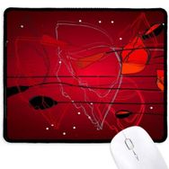 Dıythinker Kırmızı Çiçekler Soyut Sanat Boyama Mısır Haşhaş Kaymaz Mouse Pad