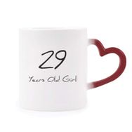 Dıythinker Kırmızı Çok Renkli 29 Yaş Kız Yaş Isıya Duyarlı Kalp Kupa