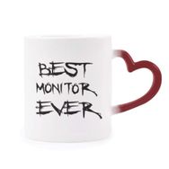 Dıythinker Kırmızı Çok Renkli En İyi Monitör Hiç Mezuniyet Sezonu Isıya Duyarlı Kalp Kupası