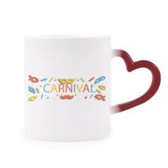Dıythinker Kırmızı Çok Renkli Sakal Maskesi Happy Carnival Of venice Morphing Isıya Duyarlı Kalp Kupa