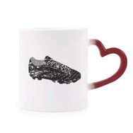 Dıythinker Kırmızı Çok Renkli Siyah Futbol Ayakkabıları Desen Futbol Şekil Isıya Duyarlı Kalp Kupası