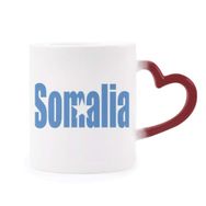 Dıythinker Kırmızı Çok Renkli Somali Ülke Bayrağı İsim Isıya Duyarlı Kalp Kupa