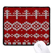 Dıythinker Kırmızı Düzensiz Dikey Tahıl Örgü Desen Kaymaz Mouse Pad