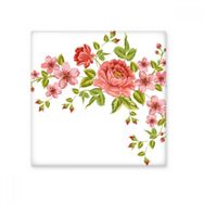 Dıythinker Kırmızı Güller Desen Çiçekler Bitkiler Gül Çalı 15x15 cm Seramik Karo