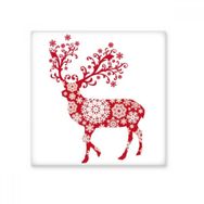 Dıythinker Kırmızı Kar Tanesi Geyik 20x20 cm Seramik Karo