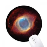 Dıythinker Kırmızı Mavi Gezegen Yıldız Bulutsusu Yuvarlak Kaymaz Mouse Pad