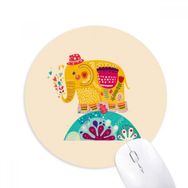 Dıythinker Kırmızı Şapka Milli Fil Pembe Renkli Baskılı Yuvarlak Kaymaz Kauçuk Mouse Pad