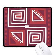 Dıythinker Kırmızı Şarap Rengi Meksika Totemler Antik Medeniyet Kaymaz Siyah Başlıklı Kenarlar Mouse Pad