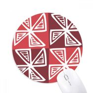 Dıythinker Kırmızı Yel Değirmeni Meksika Totems Antik Medeniyet Baskılı Yuvarlak Kaymaz Kauçuk Mouse Pad