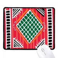 Dıythinker Kırmızı Yeşil Çizgi Meksika Totems Antik Medeniyet Kaymaz Siyah Başlıklı Kenarlar Mouse Pad