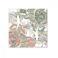 Dıythinker Kırmızı Yeşil Sazan Seramik 10x10 cm Seramik Karo