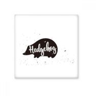 Dıythinker Kirpi Siyah ve Beyaz Hayvan 10x10 cm Seramik Karo