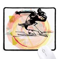 Dıythinker Kış Sporları Artistik Patinaj Suluboya Illüstrasyon Kaymaz Mouse Pad