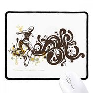 Dıythinker Kış Sporları Kayak Çiçek Desen Kaymaz Mouse Pad