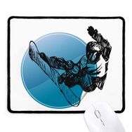 Dıythinker Kış Sporları Kayak Illüstrasyon Desen Kaymaz Mouse Pad
