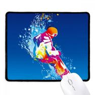 Dıythinker Kış Sporları Kayak Renkli Illüstrasyon Kaymaz Mouse Pad