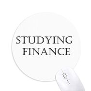 Dıythinker Kısa Cümle Çalışan Finans Baskılı Yuvarlak Kaymaz Kauçuk Mouse Pad