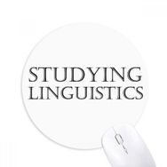 Dıythinker Kısa Cümle Eğitimi Dilbilim Baskılı Yuvarlak Kaymaz Kauçuk Mouse Pad