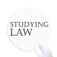 Dıythinker Kısa Cümle Eğitimi Hukuku Baskılı Yuvarlak Kaymaz Kauçuk Mouse Pad