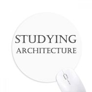 Dıythinker Kısa Cümle Eğitimi Mimarisi Baskılı Yuvarlak Kaymaz Kauçuk Mouse Pad