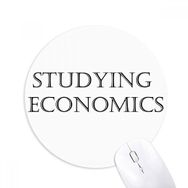 Dıythinker Kısa Cümle Ekonomi Eğitimi Baskılı Yuvarlak Kaymaz Kauçuk Mouse Pad