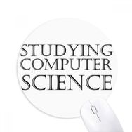 Dıythinker Kısa İfadeli Bilgisayar Bilimi Baskılı Yuvarlak Kaymaz Kauçuk Mouse Pad
