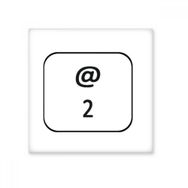 Dıythinker Klavye Sembolü 2 15x15 cm Seramik Karo