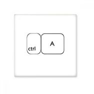 Dıythinker Klavye Sembolü Ctrl 10x10 cm Seramik Karo