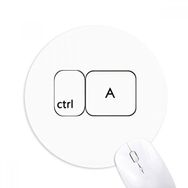 Dıythinker Klavye Sembolü ctrl Baskılı Yuvarlak Kaymaz Kauçuk Mouse Pad