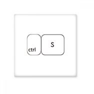 Dıythinker Klavye Sembolü Ctrl S Seramik 10x10 cm Seramik Karo