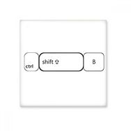Dıythinker Klavye Sembolü Ctrl Shift B Seramik 10x10 cm Seramik Karo