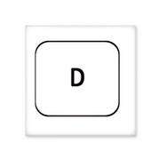 Dıythinker Klavye Sembolü D 15x15 cm Seramik Karo