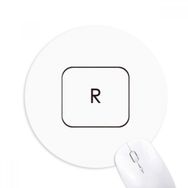 Dıythinker Klavye Sembolü R Baskılı Yuvarlak Kaymaz Kauçuk Mouse Pad