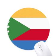 Dıythinker Komor Ulusal Bayrak Afrika Ülke Baskılı Yuvarlak Kaymaz Kauçuk Mouse Pad