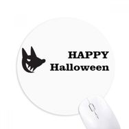 Dıythinker Köpek Mutlu Hayalet Korku Cadılar Bayramı Baskılı Yuvarlak Kaymaz Kauçuk Mouse Pad