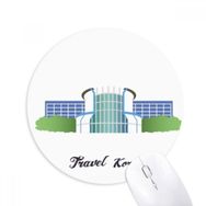 Dıythinker Kore Gwacheon Bilim Müzesi Baskılı Yuvarlak Kaymaz Kauçuk Mouse Pad