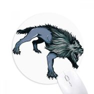 Dıythinker Korkmuş Çita Hayvan Sanatı Tahıl Baskılı Yuvarlak Kaymaz Kauçuk Mouse Pad