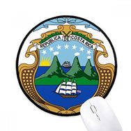 Dıythinker Kosta Rika Ulusal Amblem Ülke Yuvarlak Kaymaz Mouse Pad