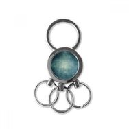 Dıythinker Koyu Gri Retro Metal Çizik Kaba Doku İllüstrasyon Desen Metal Anahtarlık