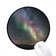 Dıythinker Koyu Renkli Gökyüzü Bulutlar Yuvarlak Kaymaz Mouse Pad