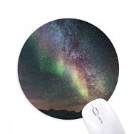 Dıythinker Koyu Renkli Gökyüzü Bulutları Baskılı Yuvarlak Kaymaz Kauçuk Mouse Pad
