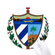 Dıythinker Küba Ulusal Amblem Ülke Baskılı Yuvarlak Kaymaz Kauçuk Mouse Pad