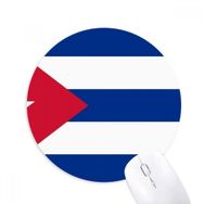 Dıythinker Küba Ulusal Bayrak Kuzey Amerika Ülke Baskılı Yuvarlak Kaymaz Kauçuk Mouse Pad
