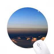 Dıythinker Kum Muhteşem Doğal Manzara Baskılı Yuvarlak Kaymaz Kauçuk Mouse Pad