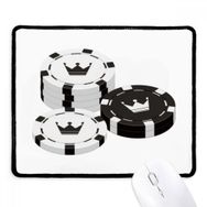 Dıythinker Kumar Aletleri Çipler Taç Desenli Kaymaz Siyah Başlıklı Kenarlar Mouse Pad